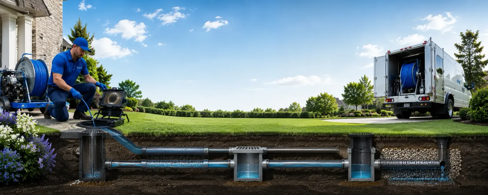 Outdoor drain cleaning information for Landing, NJ